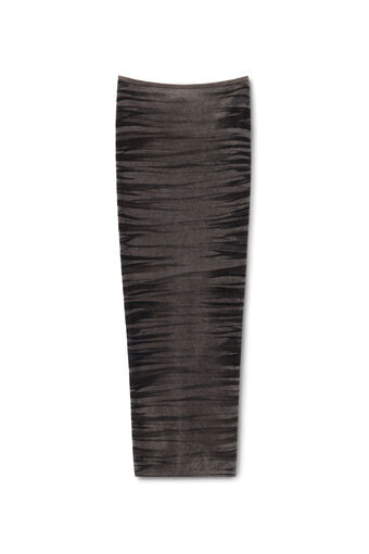 digital animal-print maxi skirt in chenille