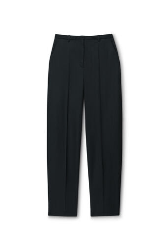 Slit Back Low Waisted Tailored Trouser in Wool Blend