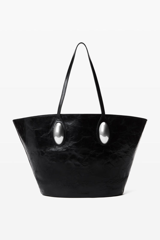 Dome Large Tote Bag in Crackle Patent Leather