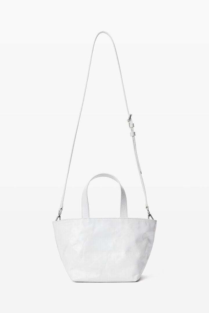 Punch Small Tote Bag in Crackle Patent Leather