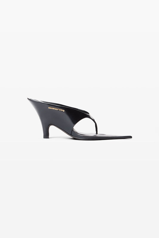 Irina 90mm Pointy Toe Sandal in Calf Leather