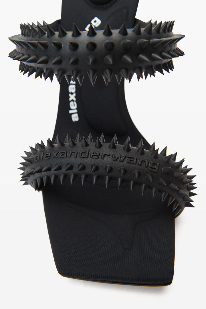 julie 105mm sandal in rubberized spikes