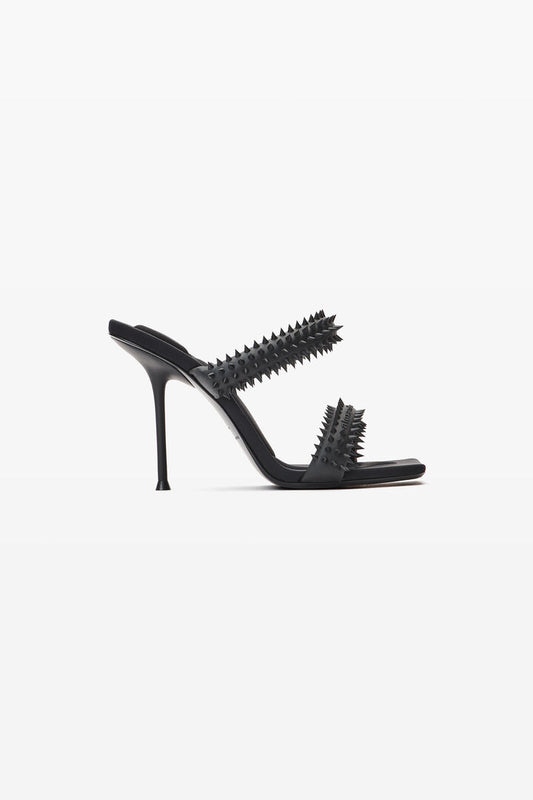 julie 105mm sandal in rubberized spikes