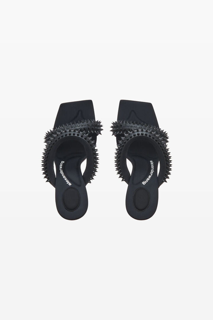 julie 105mm sandal in rubberized spikes