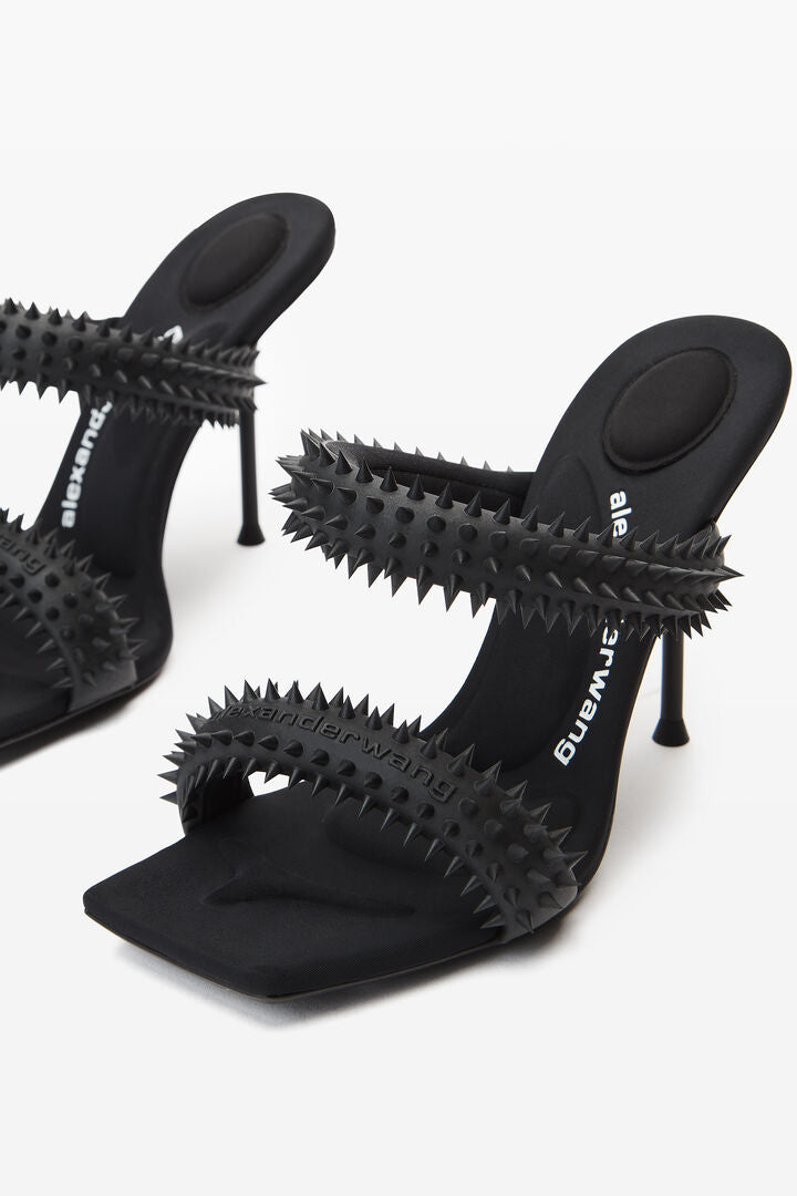 julie 105mm sandal in rubberized spikes