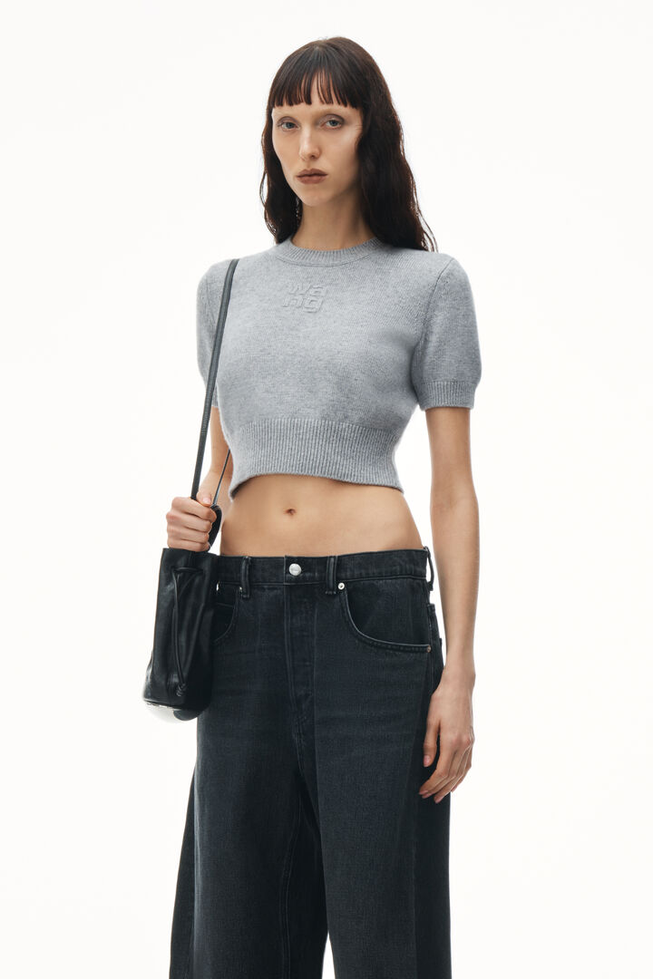 Short Sleeve Cropped Pullover