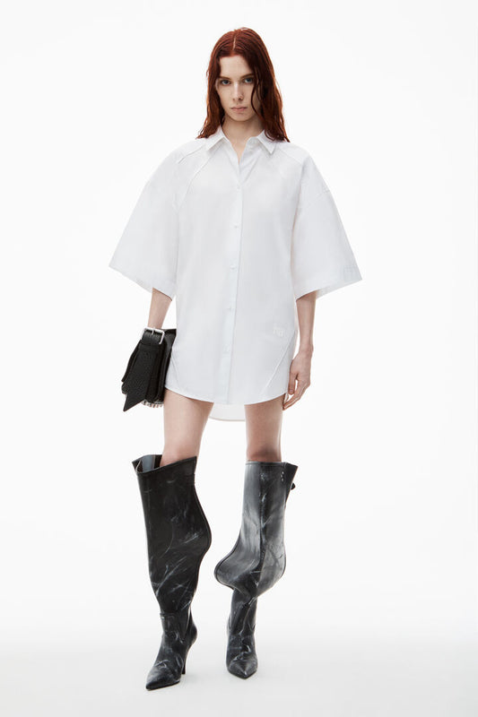 Oversize Button Up Shirtdress