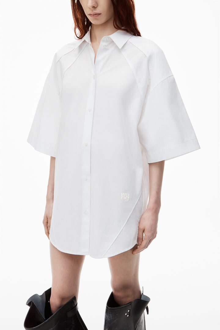 Oversize Button Up Shirtdress