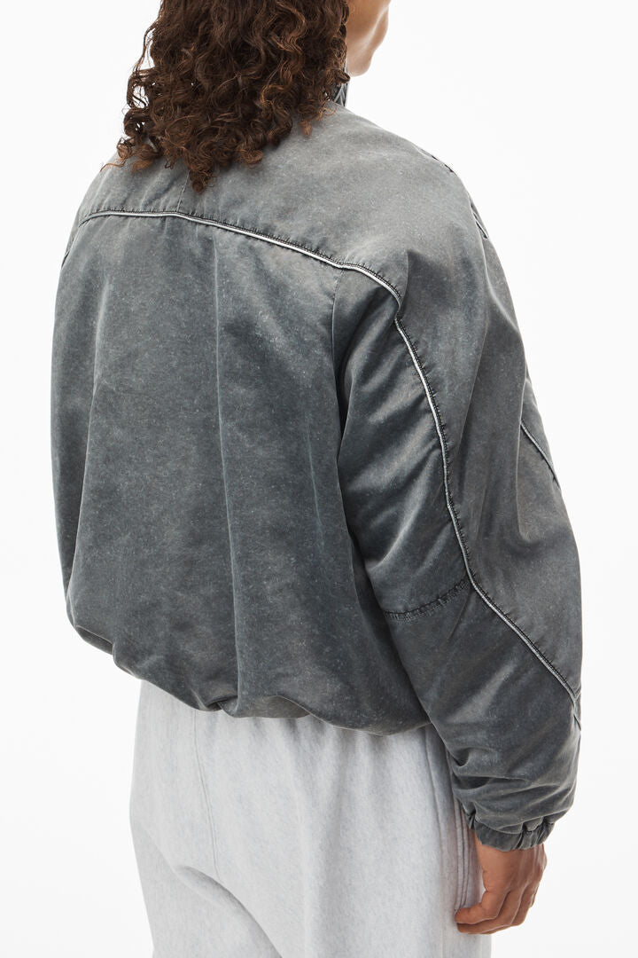 oversized piped track jacket