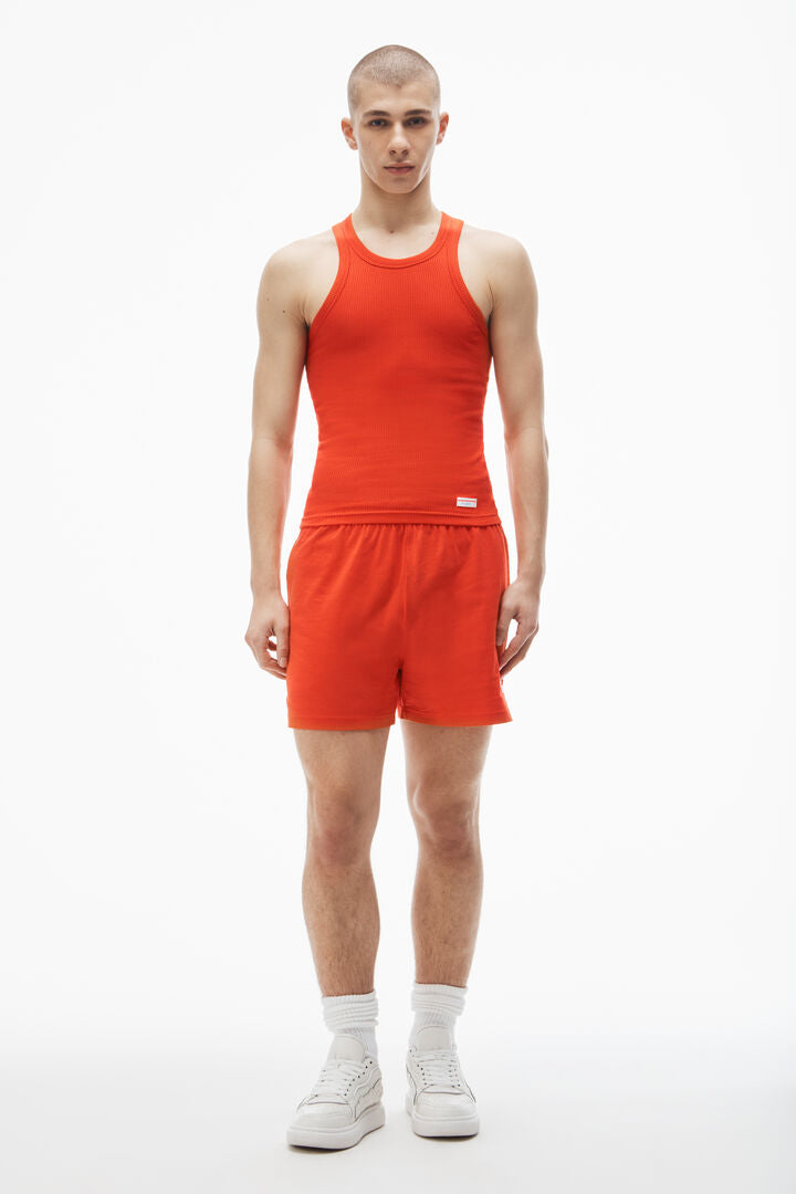 Men's Tank in Ribbed Cotton Jersey