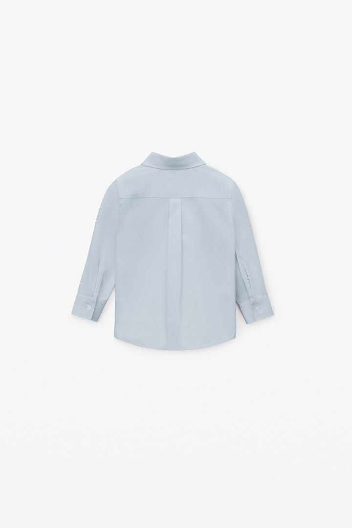 KIDS BUTTON DOWN SHIRT IN COMPACT COTTON