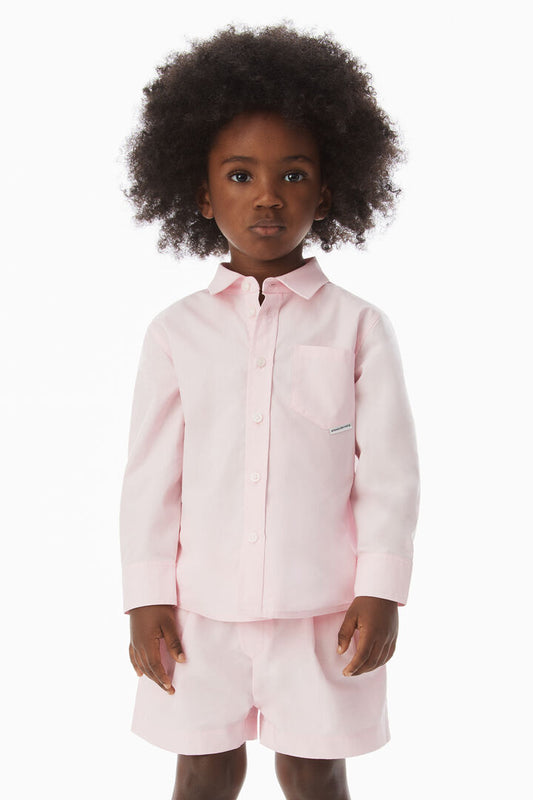 KIDS BUTTON DOWN SHIRT IN COMPACT COTTON