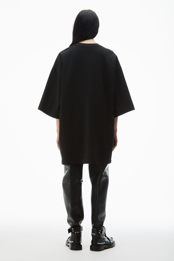 oversize drop-sleeve tee in japanese cotton jersey