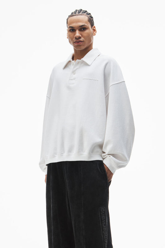 logo track pant in velour